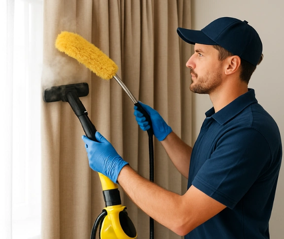 Trusted curtain steam cleaning technician Matty Curtain Cleaning barrabool-vic QLD