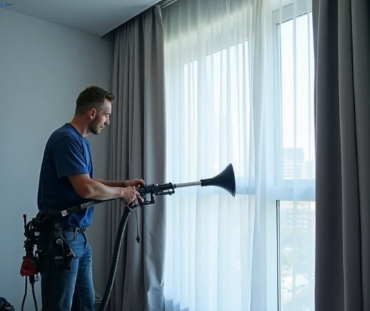 Professional curtain steam cleaning process equipment Matty Curtain Cleaning barrabool-vic