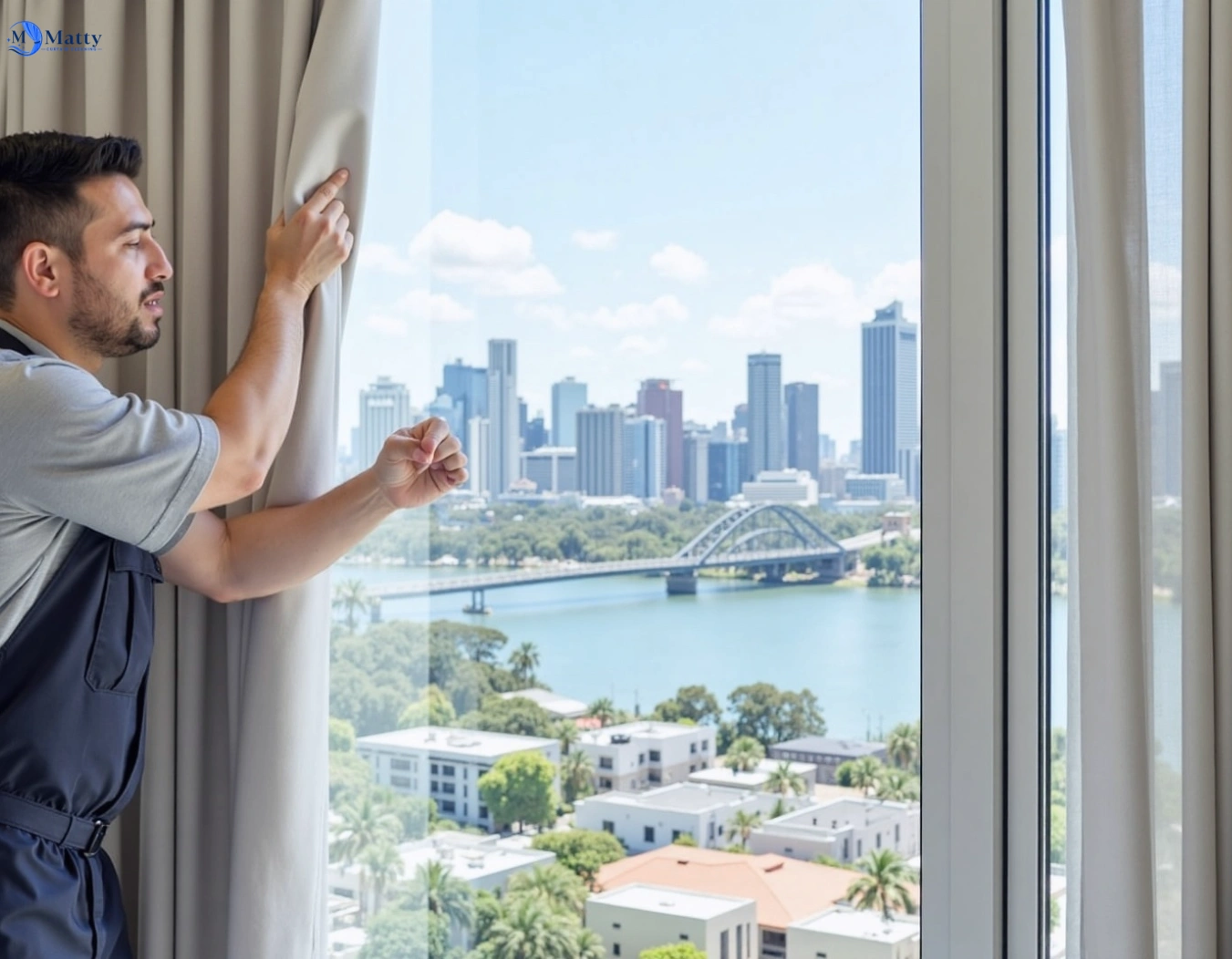 Professional curtain steam cleaning service barrabool-vic QLD by Matty Curtain Cleaning