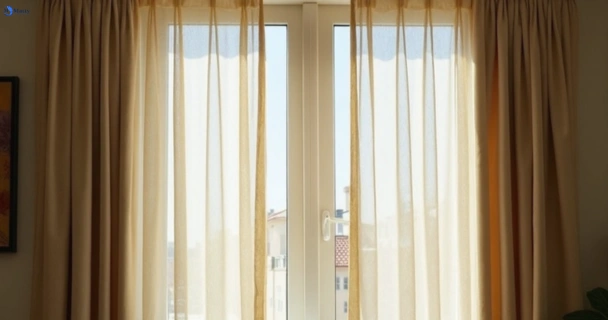 Dusty and dull curtains in barrabool-vic before steam cleaning